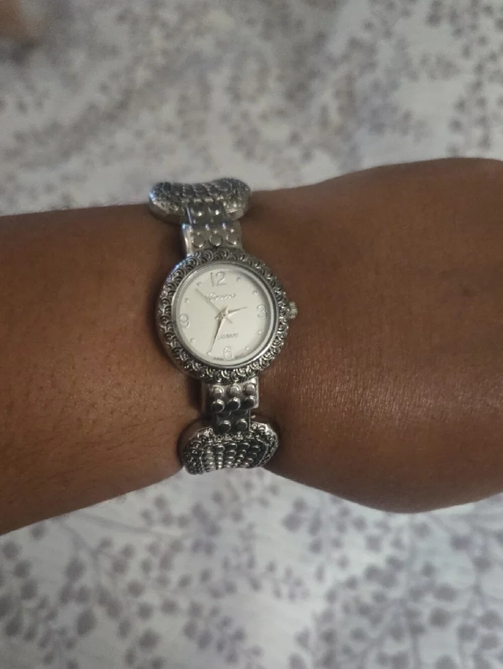 Women's Mixed Silver and Gold Tone Watch and Bracelet Set - Multi-Color